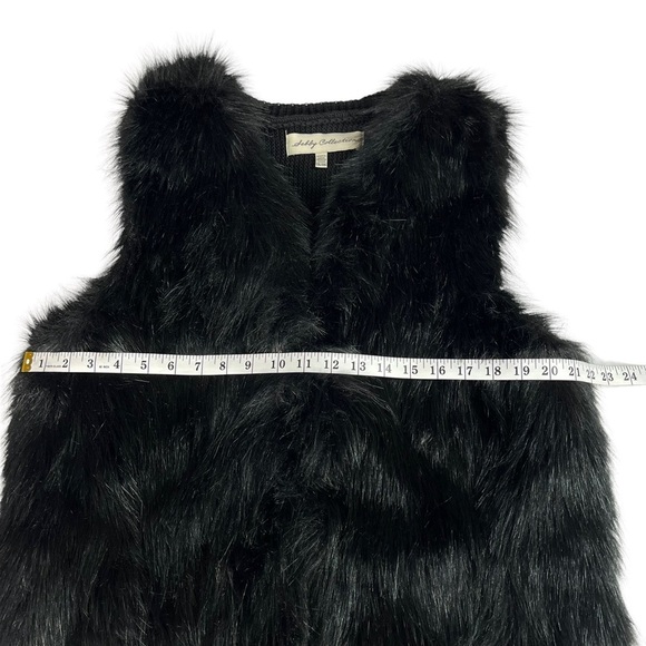 Sebby Collection Black Faux Fur Vest Size XXL/XXG - Picture 7 of 8